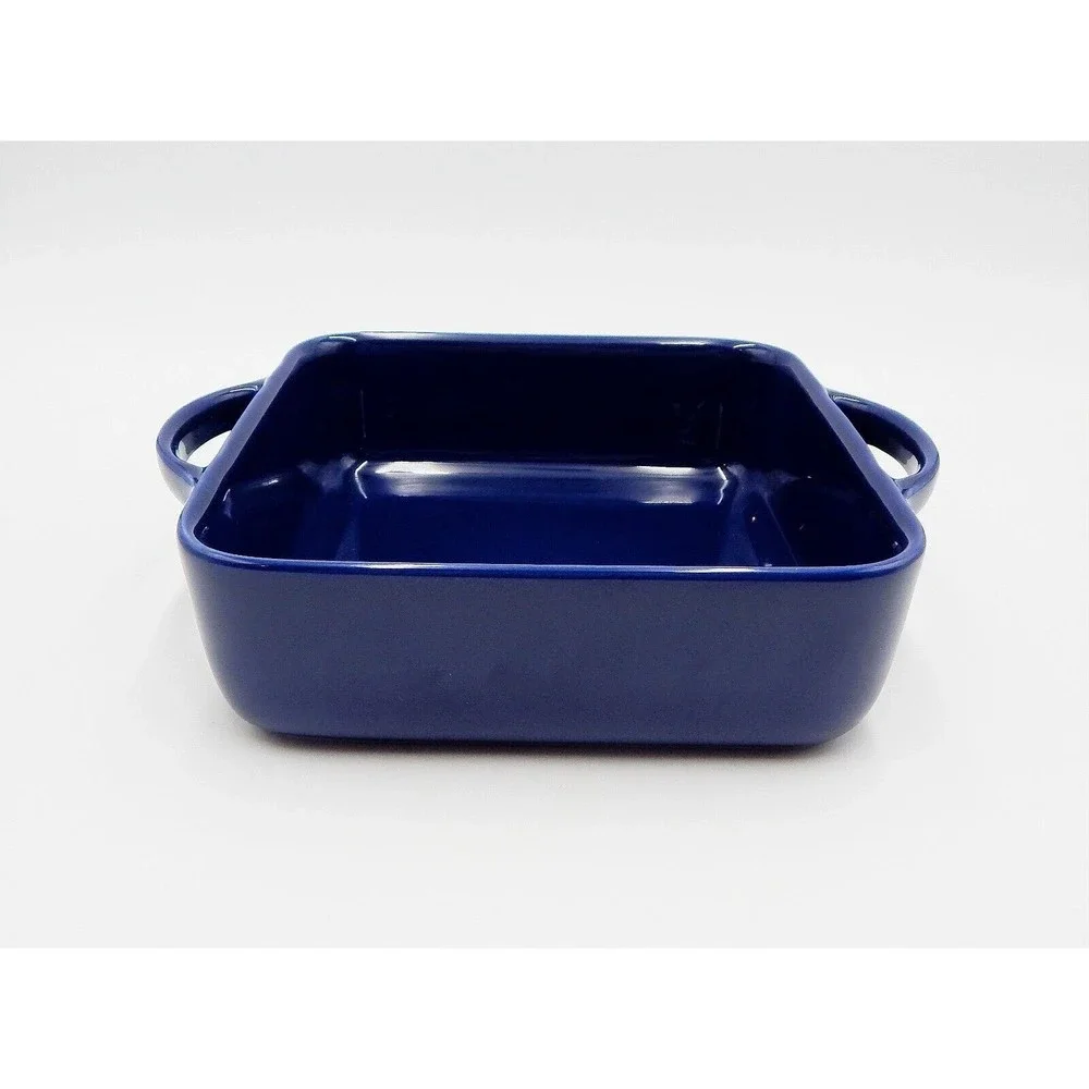 Williams Sonoma Blue Square Baker Ovenware 9x9 Made in Portugal